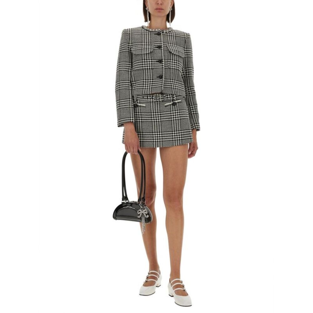 Self-Portrait Women Houndstooth Skirt-Pants - Picture 2 of 4